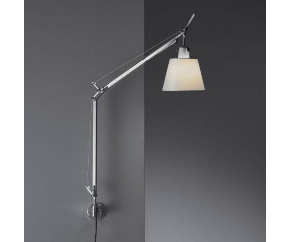 ARTEMIDE LAMPADA DA PARETE TOLOMEO BASCULANTE PERGAMENA 180
