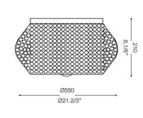 IDEAL LUX LAMPADA DA SOFFITTO PASHA' 10 LUCI CROMO 2