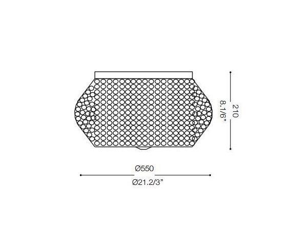 IDEAL LUX LAMPADA DA SOFFITTO PASHA' 10 LUCI CROMO