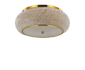 IDEAL LUX LAMPADA DA SOFFITTO PASHA' 10 LUCI ORO