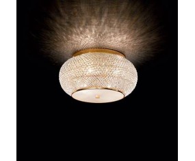 IDEAL LUX LAMPADA DA SOFFITTO PASHA' 6 LUCI ORO