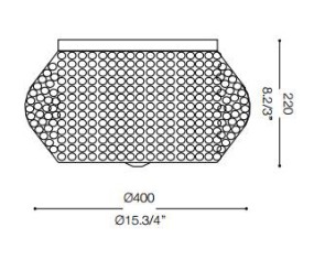 IDEAL LUX LAMPADA DA SOFFITTO PASHA' 6 LUCI CROMO 2
