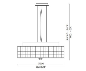 IDEAL LUX SOSPENSIONE ROMA 12 LUCI 2