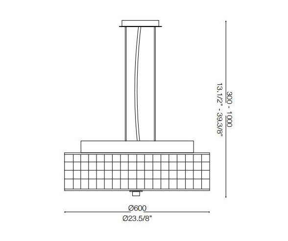 IDEAL LUX SOSPENSIONE ROMA 12 LUCI