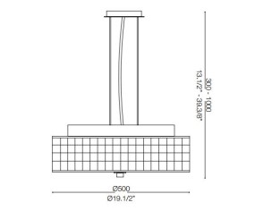 IDEAL LUX SOSPENSIONE ROMA 9 LUCI 2