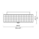 IDEAL LUX LAMPADA DA SOFFITTO ROMA 12 LUCI