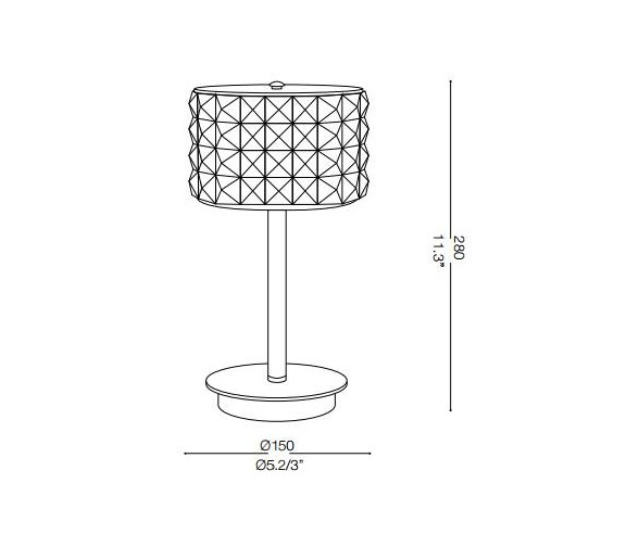 IDEAL LUX LAMPADA DA TAVOLO ROMA