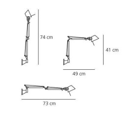 ARTEMIDE LAMPADA DA PARETE TOLOMEO MICRO 2