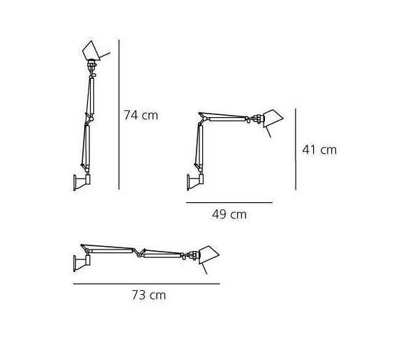 ARTEMIDE LAMPADA DA PARETE TOLOMEO MICRO