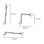 ARTEMIDE LAMPADA DA PARETE TOLOMEO MICRO