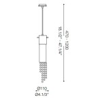 IDEAL LUX SOSPENSIONE GOCCE 1 LUCE