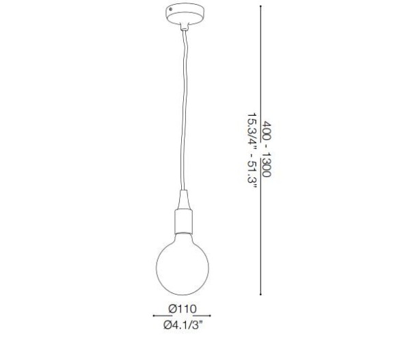 IDEAL LUX SOSPENSIONE EDISON