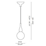 IDEAL LUX SOSPENSIONE MINIMAL 1 LUCE