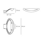 ARTEMIDE LAMPADA DA PARETE MESMERI LED VARI COLORI