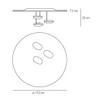 ARTEMIDE LAMPADA DA SOFFITTO DROPLET LED
