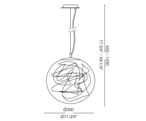 IDEAL LUX SOSPENSIONE MAPA MAX 1 LUCE 2
