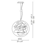 IDEAL LUX SOSPENSIONE MAPA MAX 1 LUCE