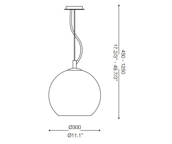 IDEAL LUX SOSPENSIONE NEMO FUME'