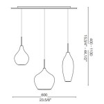 IDEAL LUX SOSPENSIONE SOFT 3 LUCI