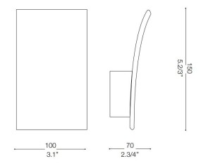 IDEAL LUX APPLIQUE FIX LED 2