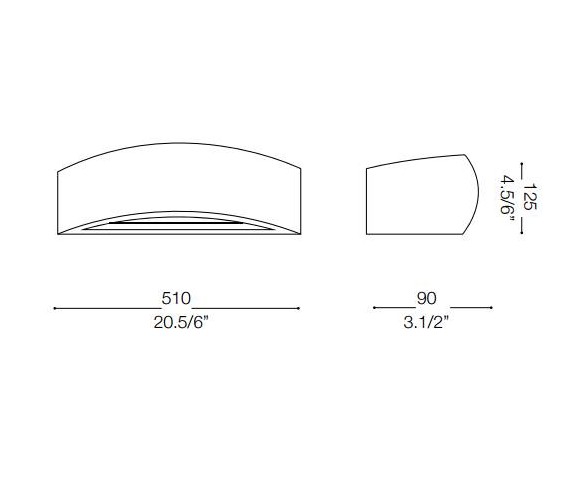 IDEAL LUX APPLIQUE SODA IN GESSO