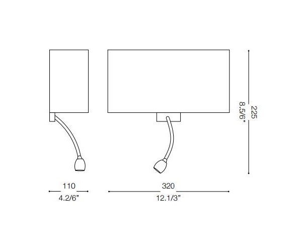 IDEAL LUX APPLIQUE HOTEL