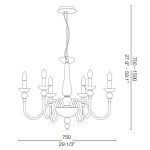 IDEAL LUX LAMPADARIO DOGE 6 LUCI