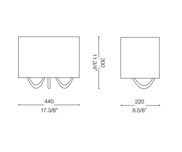 IDEAL LUX APPLIQUE SWAN