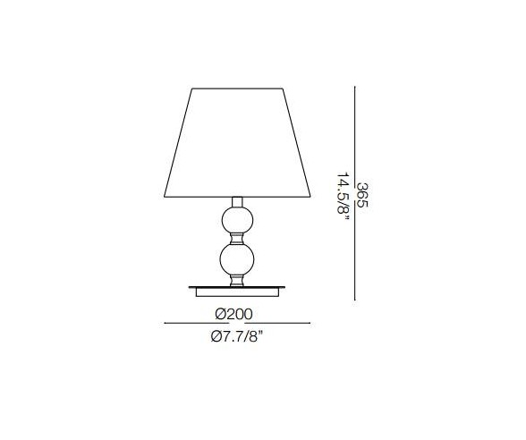 IDEAL LUX LAMPADA DA TAVOLO QUEEN