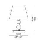 IDEAL LUX LAMPADA DA TAVOLO QUEEN