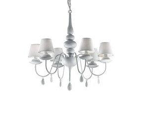 IDEAL LUX LAMPADARIO BLANCHE 6 LUCI 2