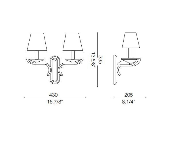 IDEAL LUX APPLIQUE PEGASO