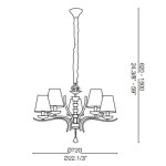 IDEAL LUX LAMPADARIO PEGASO 5 LUCI