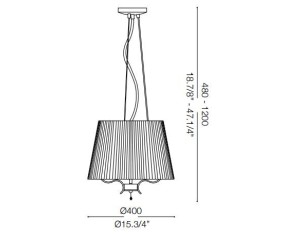 IDEAL LUX SOSPENSIONE PEGASO 2