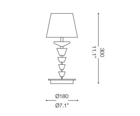 IDEAL LUX LAMPADA DA TAVOLO PEGASO SMALL 2