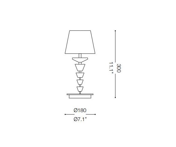 IDEAL LUX LAMPADA DA TAVOLO PEGASO SMALL