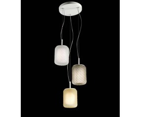 SELENE SOSPENSIONE DOMINO 3 LUCI