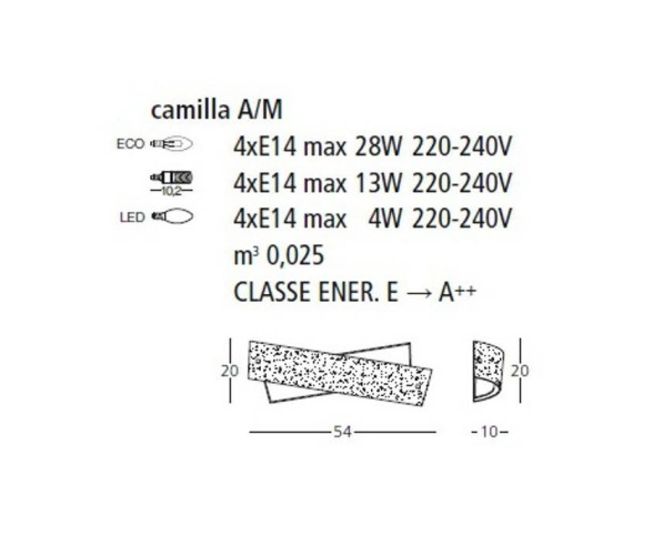 GEA LUCE APPLIQUE CAMILLA