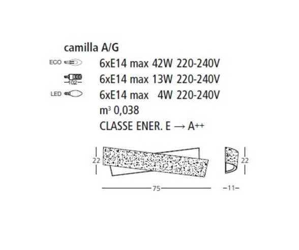 GEA LUCE APPLIQUE CAMILLA