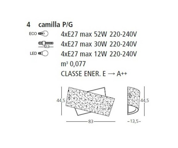 GEA LUCE PLAFONIERA CAMILLA