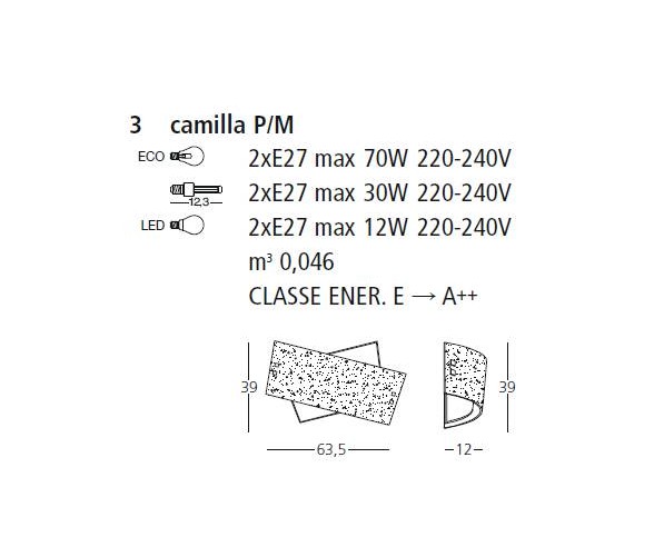 GEA LUCE PLAFONIERA CAMILLA
