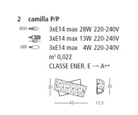GEA LUCE PLAFONIERA CAMILLA 2