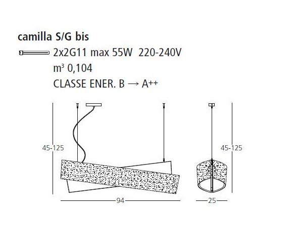 GEA LUCE SOSPENSIONE CAMILLA