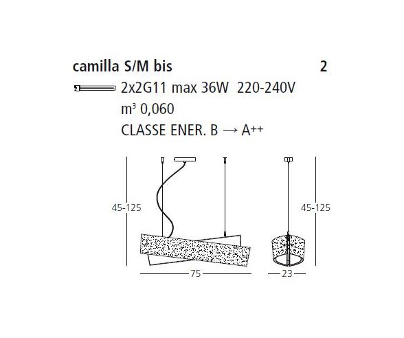 GEA LUCE SOSPENSIONE CAMILLA