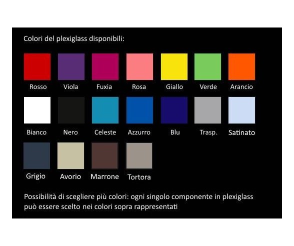 DE MAIO PLEXIGLASS SOSPENSIONE A FASCE
