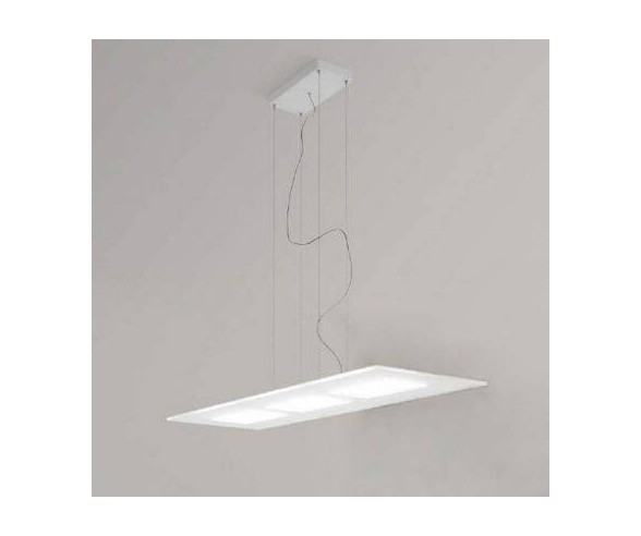 LINEA LIGHT SOSPENSIONE DUBLIGHT LED RETTANGOLARE