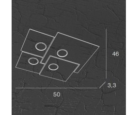 TOP LIGHT PLAFONIERA PLATE LED 2