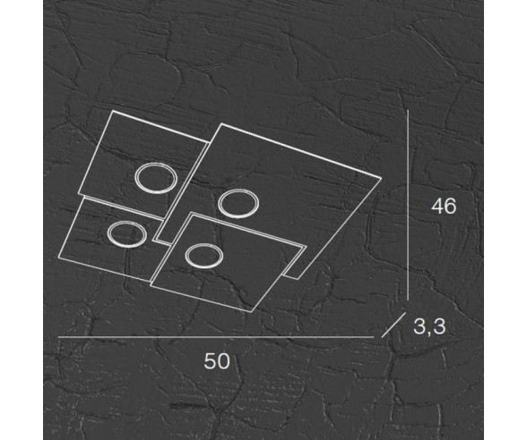 TOP LIGHT PLAFONIERA PLATE LED