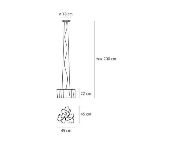 ARTEMIDE SOSPENSIONE LOGICO 3x120°