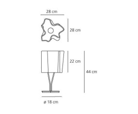 ARTEMIDE LAMPADA DA TAVOLO LOGICO 2